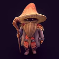 Mushroom Elder Game Characters Mage Game Characters Tribal Characters 3d model