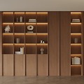 17 Bookcase Antique Bookcase 3d model