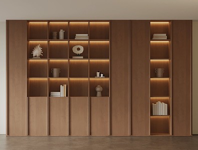 17 Bookcase Antique Bookcase 3d model