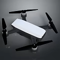 Sleek Modern Quadcopter Drone Design With White Body And Black Propellers
