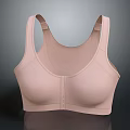 Light Pink Wireless Women's Bra For Daily Use With Soft Supportive Design