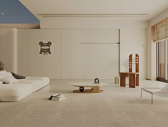 modern living room 3d model