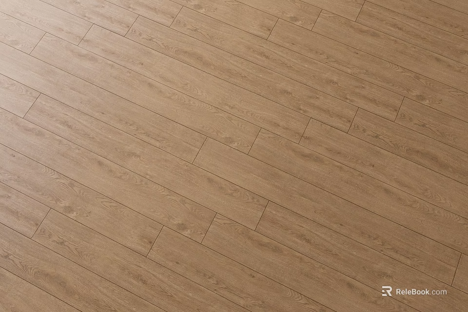 Light Colored Wooden Flooring With Natural Wood Grain And Smooth Surface Design 3d model 
