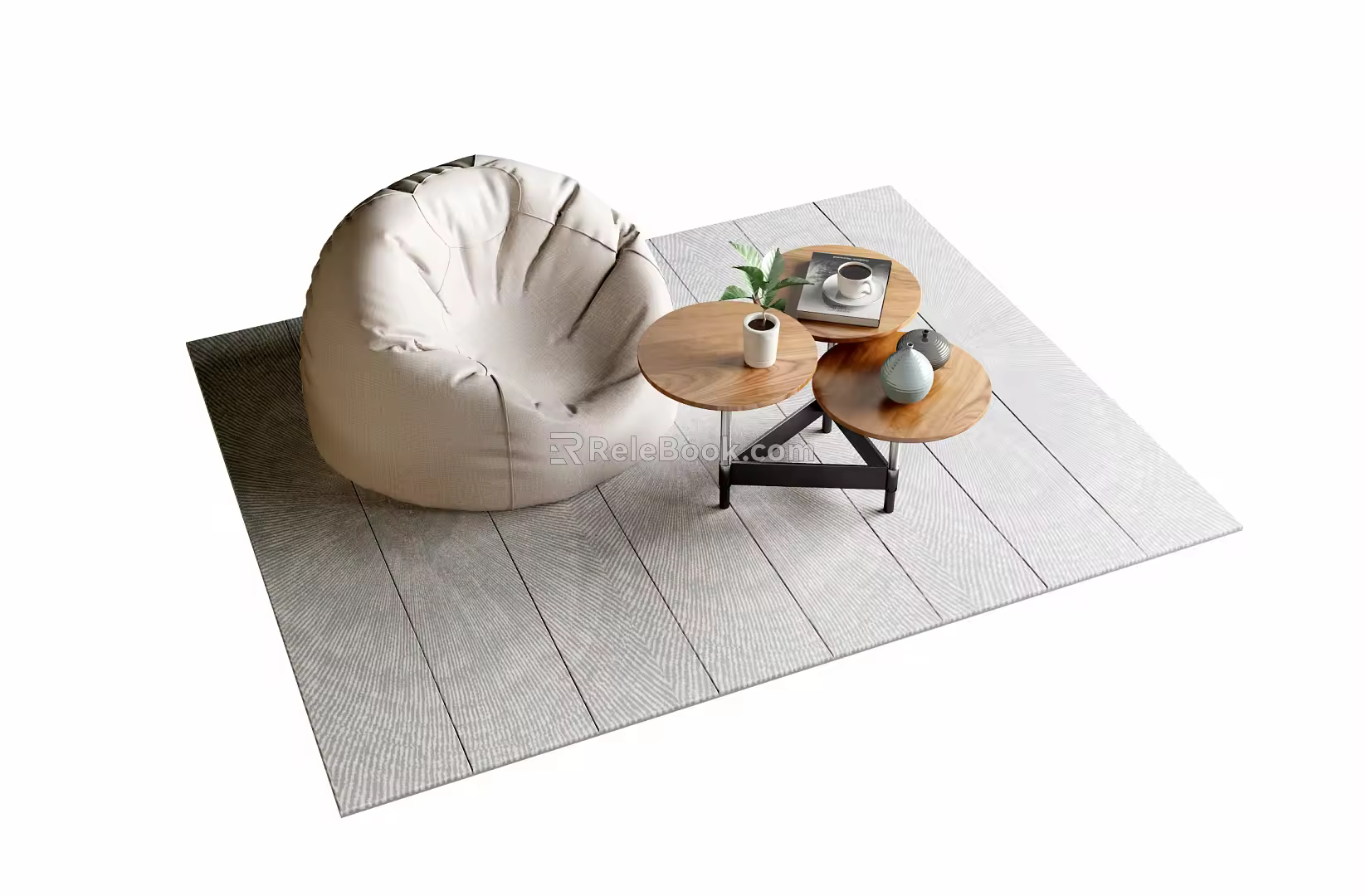 Modern Lazy Sofa Single Sofa 3d model