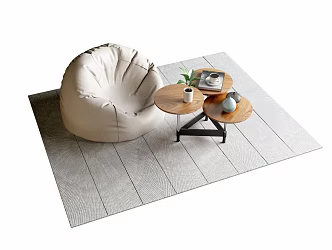 Modern Lazy Sofa Single Sofa 3d model