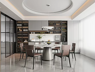 Modern Restaurant 3d model