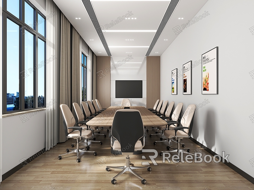 Modern Meeting Room Meeting Table and Chair model