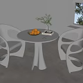 Leisure Table and Chair Negotiation Table and Chair 3d model