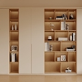 Modern bookcase 3d model