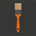Essential Household Brush With Bright Orange Handle And Durable Bristles For Daily Cleaning