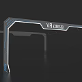 VR Fantasy Amusement Park Event Entrance Modern Tech Design With LED Lights