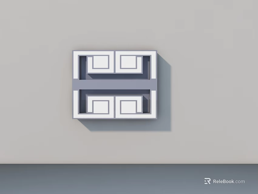 Modern Swing Door Design For Home Interior With Simple Structure And White Frame 3d model