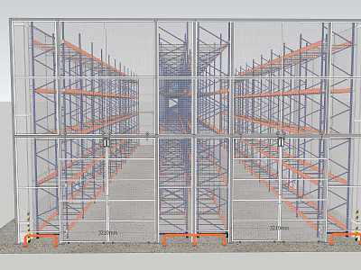 modern shelf 3d model