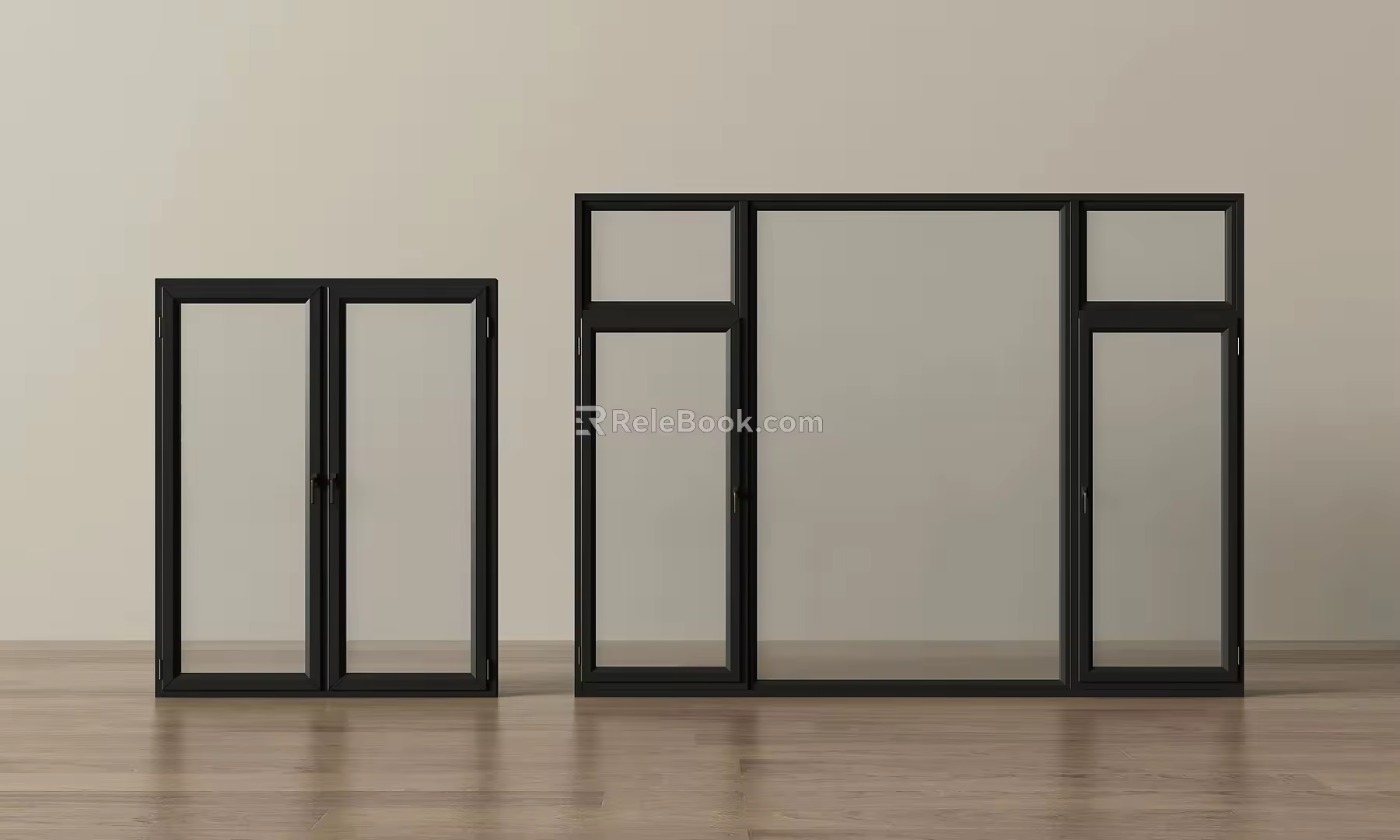 modern windows glass windows casement windows floor-to-ceiling windows bay windows doors and windows 3d model