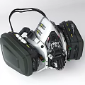 Professional Firefighting Breathing Apparatus With Full Face Mask And Adjustable Harness