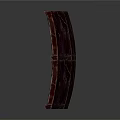 Brown Patterned Architectural Structure With Symmetrical Rectangular Layered Smooth Surface Design