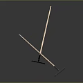 Modern rake refers to rake farming tools 3d model