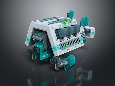 turret turntable sci-fi tower defense game tower defense 3d model