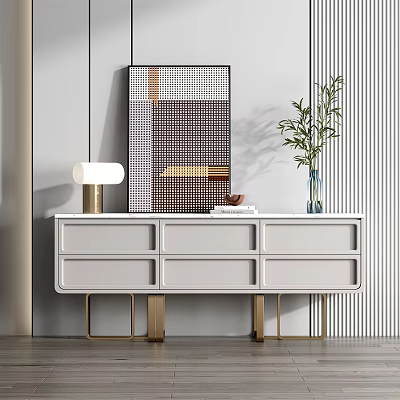 Modern Decorative Cabinet 3d model