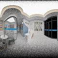 Modern Dental Clinic Interior With Reception Desk Waiting Area Bookshelves And Marble Floor