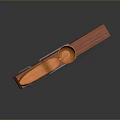Orange Wooden Bird Shaped Clip With Small Bowl For Household Use