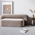 Modern Multiplayer Sofa Lazy Sofa 3d model