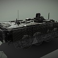 Armored Vehicle APC Armored Personnel Carrier Military Vehicle 3d model