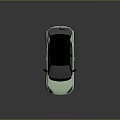 Light Green SUV With Modern Design Black Roof And Stylish Black Wheels