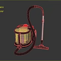 Efficient Household Vacuum Cleaner As Practical Daily Electrical Appliance With Modern Design