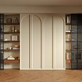 Modern Bookcase Bookshelf Storage Rack Books Full Wall Bookcase 3d model