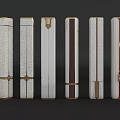 Modern Marble Columns 3d model