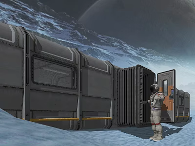 The Modern Astronaut Man 3d model
