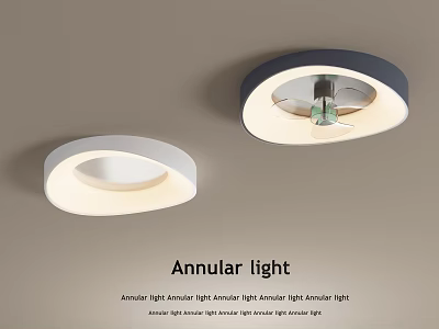 Modern Annular Light Ceiling Mounted Interior Lighting With Stylish Design 3d model
