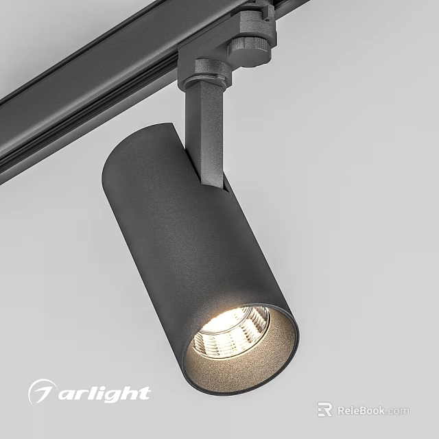Modern Black Downlight Spotlight With LED Illumination For Ceiling Mounted Use 3d model 