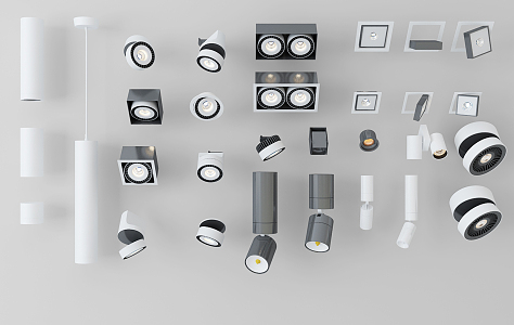 Modern Spotlight Downlight Spotlight 3d model