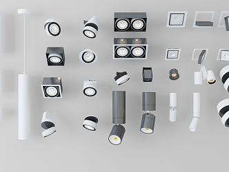 Modern Spotlight Downlight Spotlight 3d model