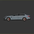 Light Blue Sports Car With Black Roof Stripes Gold Wheels And Sporty Design