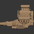 Modern Engine Racing Engine Racing Engine Car Engine Car Engine Car Engine 3d model