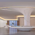 Modern Beauty Hair Salon Interior Design With Open Layout And Stylish Reception Desk