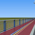 Well Designed Road Infrastructure With Ornamental Street Lamps Two Way Lanes And Green Slopes