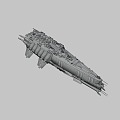 Weapon ancestor warship 3d model