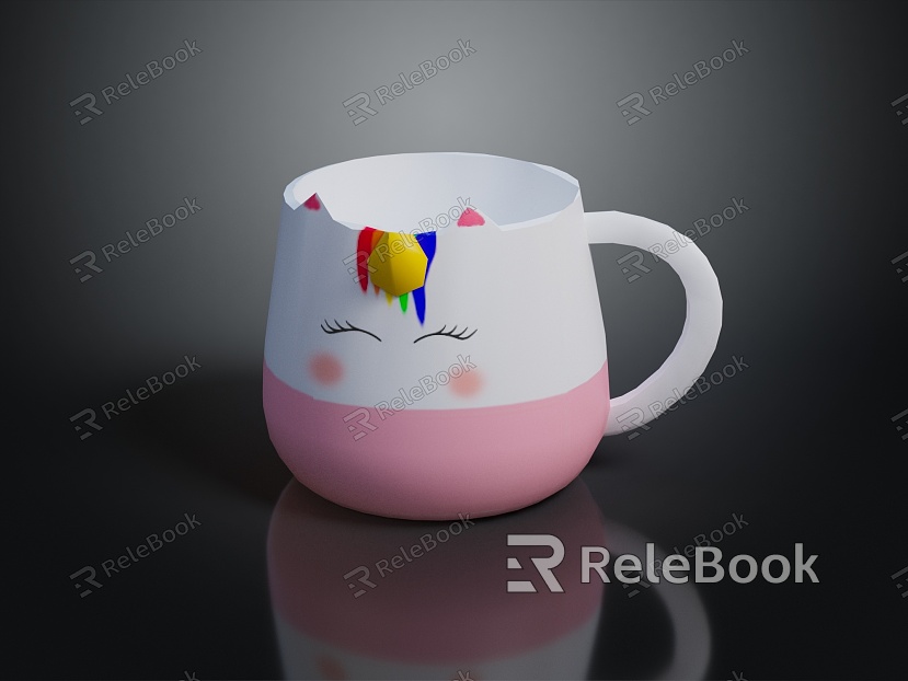 Modern Cup Cartoon Water Cup Children's Water Cup model