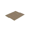 Modern Wooden Floor With Intricate Geometric Hexagon And Strip Pattern Design