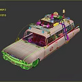 Ghostbusters Themed Functional Vehicle With Gear Rack