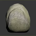 Natural Stone And Wood Decorative Piece With Textured Surface And Earthy Hues