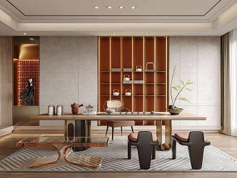 New Chinese Tea Room 3d model