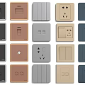 Modern Switch Panels with Various Colors and Designs for Home Use