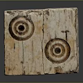 Hand Carved Cube Shaped Sculpture With Intricate Circular Holes And Textured Surface