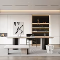 Modern study 3d model