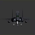 Modern Gray Fighter Jet With Open Cockpit And Detailed Wing Structure 3d model